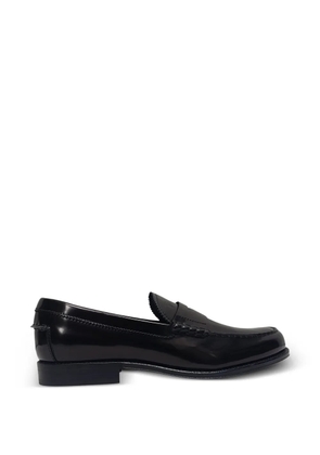 Tod's Vintage Brushed penny-strap loafers - Black
