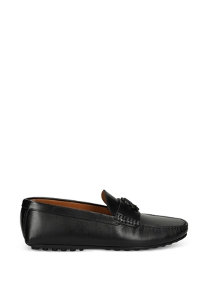 Roberto Cavalli logo-plaque loafers - Black