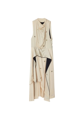 3.1 Phillip Lim gem-embellished draped midi dress - Neutrals