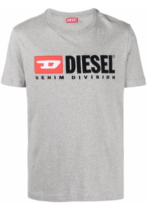 Diesel T-Diegor-Div logo-embroidered T-shirt - Grey