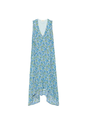 Zadig&Voltaire Rerol floral-print asymmetric dress - Blue