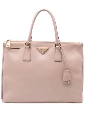 Prada Pre-Owned 2010-2026 Large Saffiano Lux Galleria Double Zip satchel - Brown