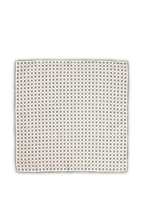 Al Duca D’Aosta 1902 silk reversible pocket square - Neutrals