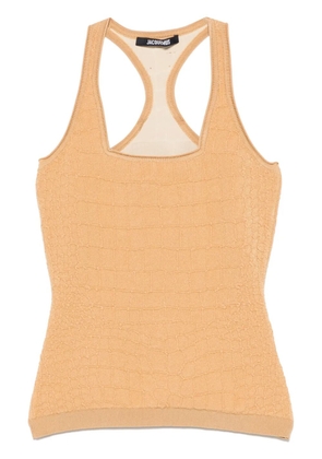 Jacquemus Le Debardeur Scala tank top - Brown