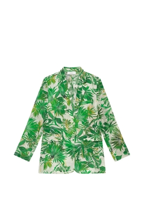 MALIPARMI floral-print blazer - Green