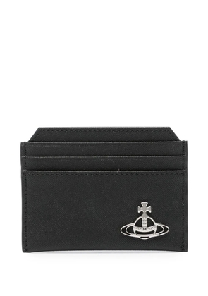 Vivienne Westwood Orb-plaque cardholder - Black