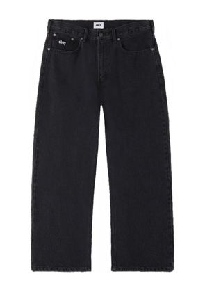 Obey logo-detail trousers - Black