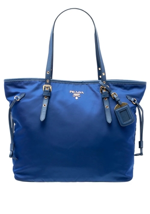 Prada Pre-Owned 2013-2026 Saffiano Trimmed Tessuto tote bag - Blue