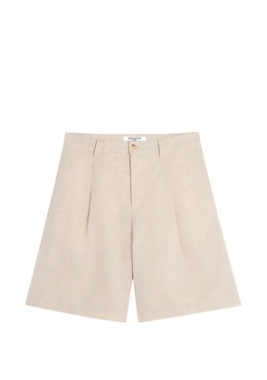 Maison Kitsuné pleated-detail shorts - Neutrals