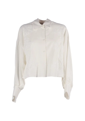 Ermanno Scervino lace-trimmed shirt - Neutrals