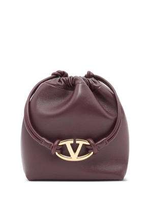 Valentino Garavani VLogo Pouf pouch bag in nappa leather - Red