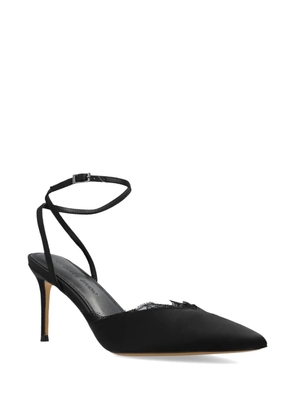 BLACK SUEDE STUDIO lace-detail pumps