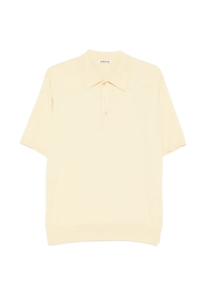 Auralee short-sleeve polo shirt - Yellow