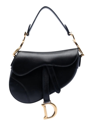 Christian Dior Pre-Owned 2018 Mini Smooth Calfskin Saddle Bag satchel - Black