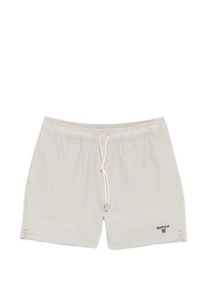 Barbour Somerset striped drawstring swim shorts - Neutrals