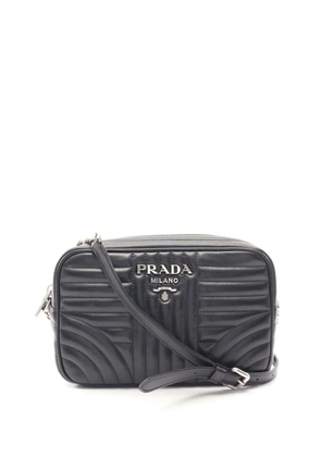 Prada Pre-Owned 2010-2026 Soft Calfskin Diagramme Camera Bag crossbody bag - Black