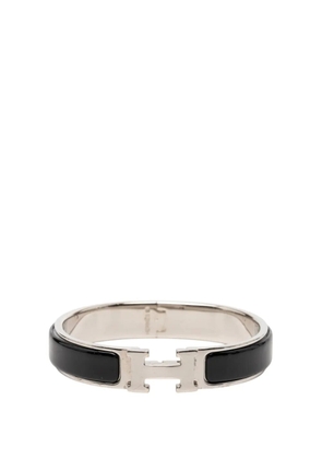 Hermès Pre-Owned 1980-2010 Narrow Enamel Clic H Bracelet PM costume bracelet - Black