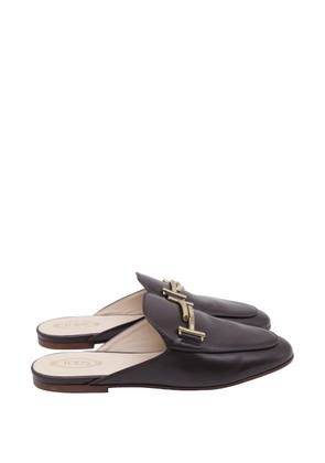 Tod's Vintage Double T mules - Brown