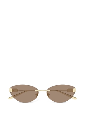 Balenciaga Eyewear logo-detail cat-eye sunglasses - Gold