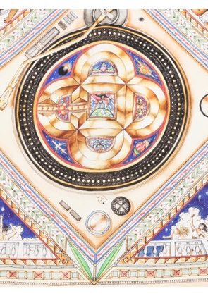 Casablanca Plafond Orné De Musique silk scarf - Neutrals