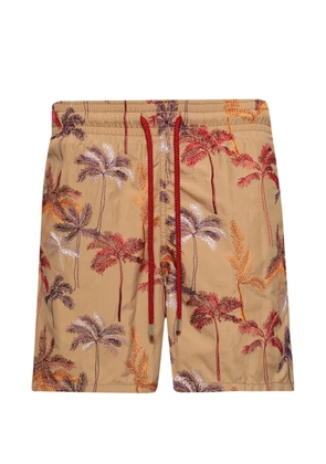 Vilebrequin palm-tree print swim shorts - Neutrals
