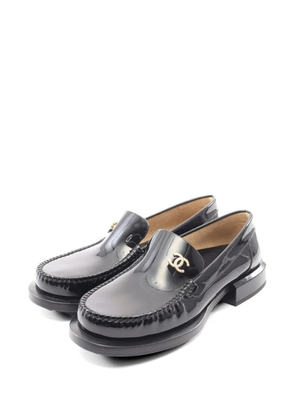 CHANEL Pre-Owned 1986-1988 Coco Mark loafers - Black
