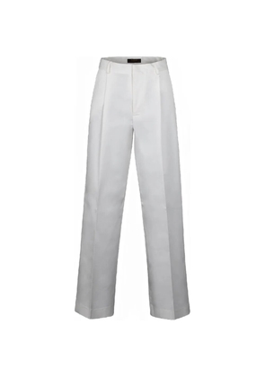 Moorer Ofilia pleated trousers - White