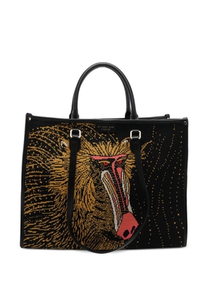 MY BEST BAG Atena Ethology baboon-intarsia tote bag - Yellow