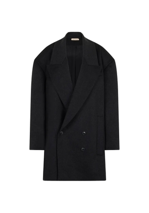 The Mannei double-breasted oversized coat - Black