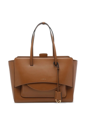 HIDESINS Flap L leather tote bag - Brown