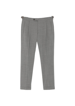 Berwich pleated side-adjuster trousers - Grey