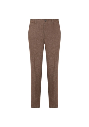 slowear elasticated-waistband tailored trousers - Brown