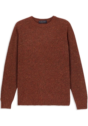 Brooks Brothers speckled crew-neck sweater - Brown