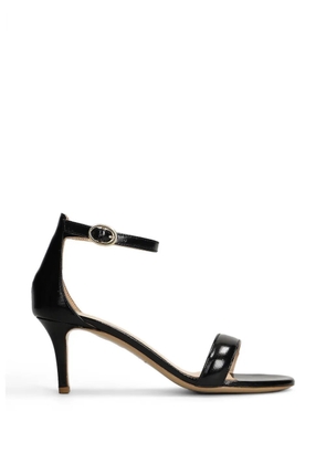 Fabio Rusconi patent-finish ankle-strap sandals - Black