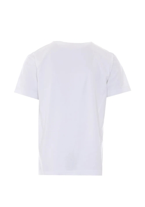 Comme Des Garçons Play heart-print logo-patch T-shirt - White