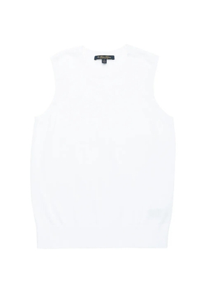 Brooks Brothers ribbed jersey top - White