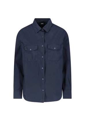 ASPESI flap-pocket long-sleeve shirt - Blue