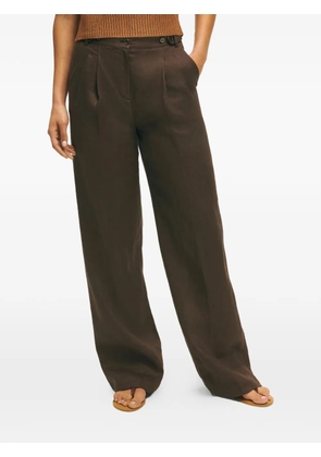 Brooks Brothers pleated trousers - Brown