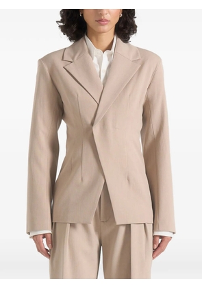 Manière De Voir Beatrice long-sleeve blazer - Neutrals