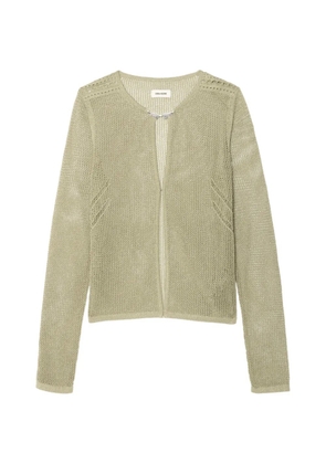 Zadig&Voltaire Saya open-knit cardigan - Green