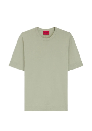 HUGO short-sleeved knitted T-shirt - Green