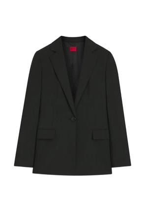 HUGO single-breasted notched-lapels blazer - Black