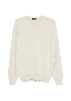Barba crew-neck sweater - Neutrals