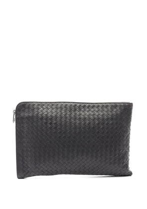 Bottega Veneta Pre-Owned 2010s Intrecciato leather clutch bag - Black