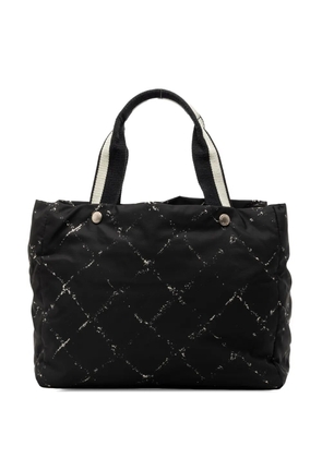 CHANEL Pre-Owned 2000-2002 Old Travel Line Nylon tote bag - Black
