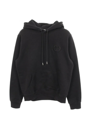 Christian Dior Pre-Owned 2000s CD logo-embroidered hoodie - Black