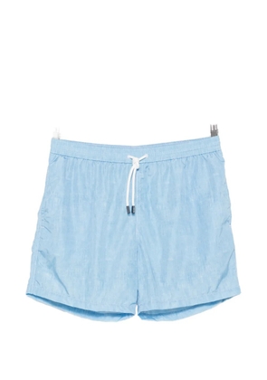 Barba drawstring-waist swim shorts - Blue