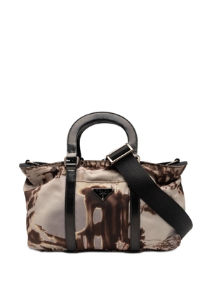 Prada Pre-Owned 2013-2026 Tessuto Stampato satchel - Brown