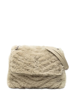Saint Laurent Pre-Owned 2022 Medium Shearling Niki shoulder bag - Brown