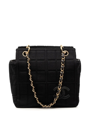 CHANEL Pre-Owned 2000-2002 Jersey CC Chocolate Bar shoulder bag - Black